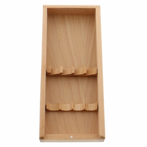 ZWILLING Porterhouse 4-pc Steak Knife Set in Beechwood Box Perspective: left