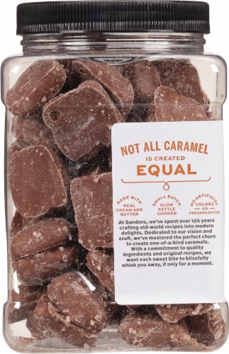 Sanders® Milk Chocolate Sea Salt Caramels Perspective: left