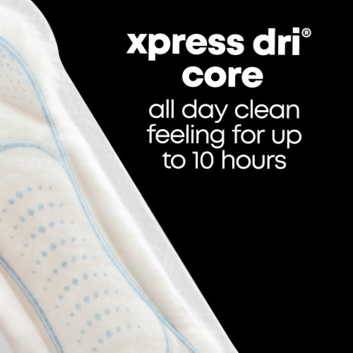 U by Kotex Clean & Secure Heavy Absorbency Maxi Pads Perspective: left