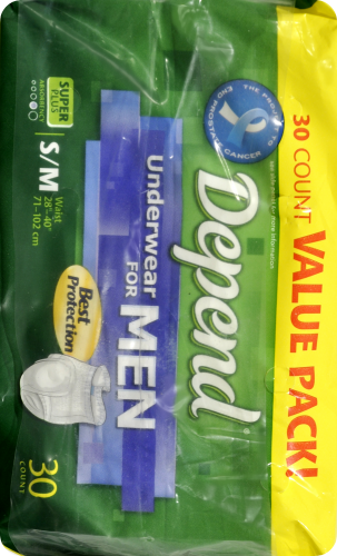 Depend Underwear for Men Perspective: left