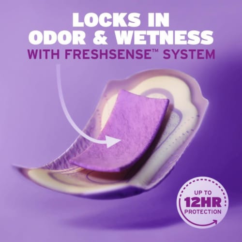 Poise Incontinence Pads for Women & Postpartum Incontinence Pads 3 Drop Light Regular Length Pads Perspective: left