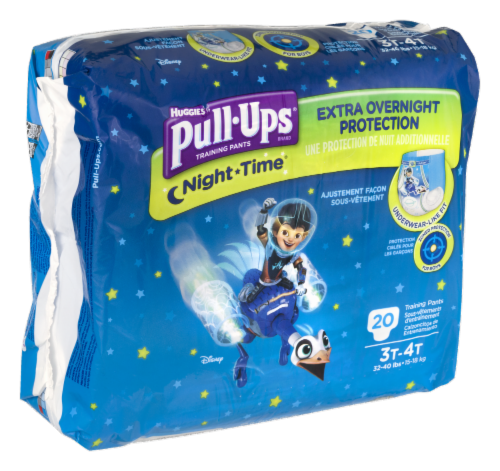 Pull-Ups Night-Time Boys' Potty Training Pants, 4T-5T (38-50 lbs) Perspective: left