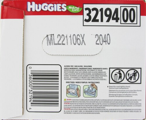 Huggies Natural Care Refill Baby Wipes Perspective: left