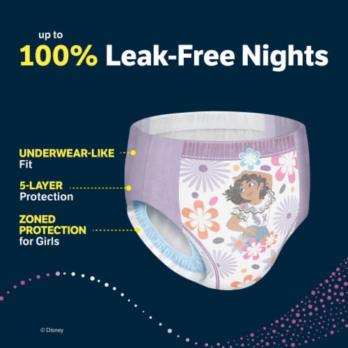 Goodnites Overnight Underwear for Girls Perspective: left