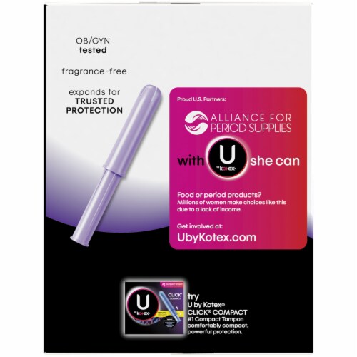 U by Kotex Security Regular Tampons Perspective: left