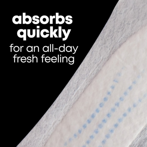 U by Kotex Daily Panty Liners, Balance, Wrapped, Light Absorbency, Regular Length Perspective: left