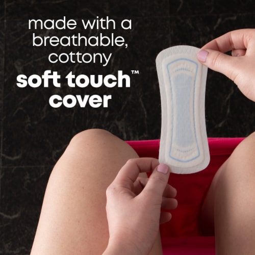 U by Kotex Balance Regular Length Wrapped Panty Liners Perspective: left