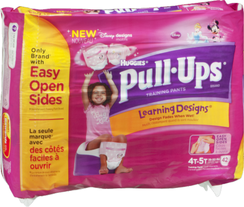 Pull-Ups Learning Designs Girls' Potty Training Pants, 4T-5T (38-50 lbs) Perspective: left
