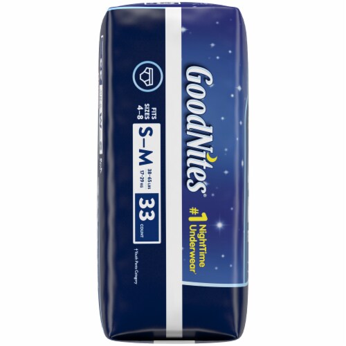 Goodnites Boys' Bedwetting Underwear, S/M (38-65 lbs) Perspective: left