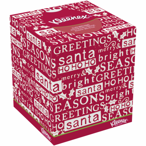 Kleenex Holiday Christmas Facial Tissues Perspective: left