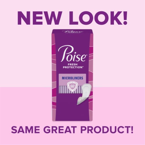 Poise Daily Microliners Incontinence Panty Liners 1 Drop Lightest