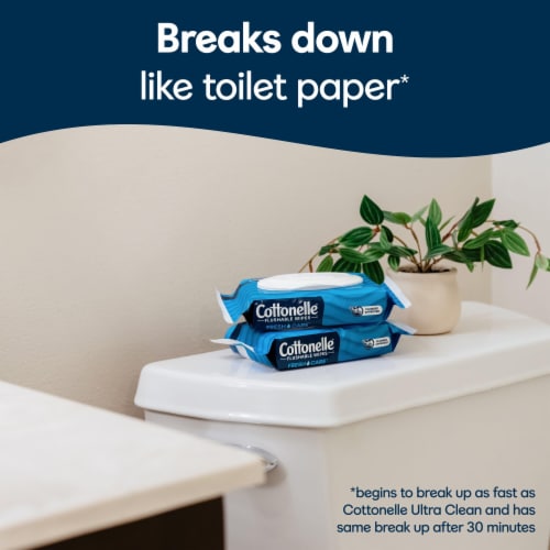Cottonelle Fresh Care Flushable Wipes Perspective: left