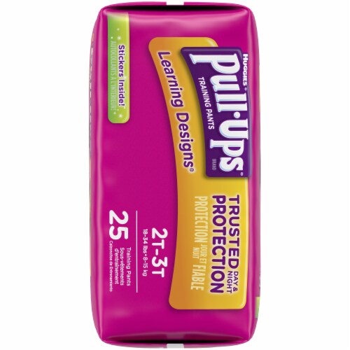 Pull-Ups Learning Designs Girls' Potty Training Pants, 2T-3T (16-34 lbs) Perspective: left