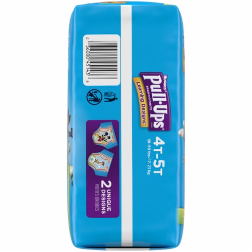 Pull-Ups Learning Designs Boys' Potty Training Pants, 4T-5T (38-50 lbs) Perspective: left