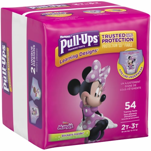 Pull-Ups Learning Designs Girls' Potty Training Pants, 2T-3T (16-34 lbs) Perspective: left