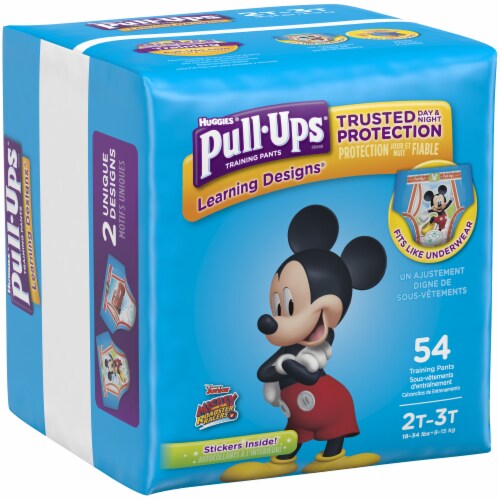 Pull-Ups Learning Designs Boys' Potty Training Pants, 2T-3T (16-34 lbs) Perspective: left