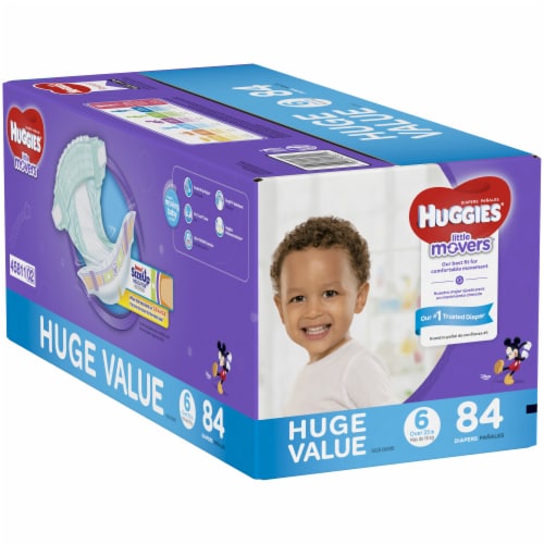 Huggies Snug & Dry Baby Diapers, Size 6 (35+ lbs), 124 count - Ralphs