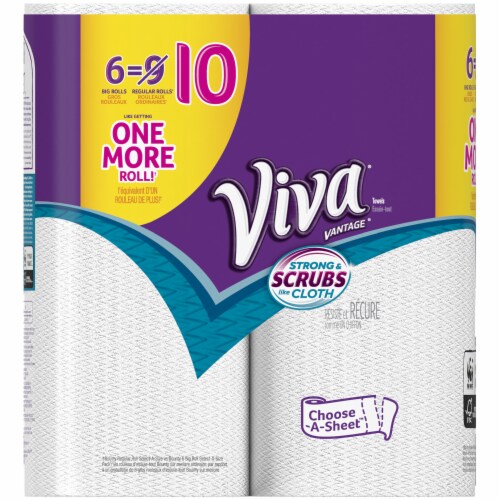 Viva® Vantage Choose-A-Sheet White Big Paper Towels Perspective: left