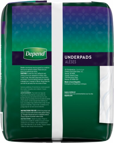 Depend® Night Defense™ Underpads Perspective: left