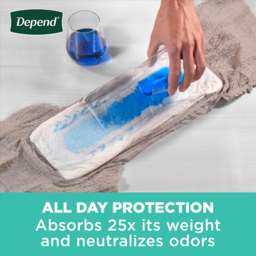 Depend Fresh Protection Adult Incontinence Underwear Maximum Absorbency Extra-Large Grey Underwear Perspective: left