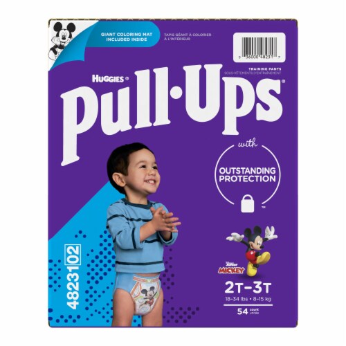 Pull-Ups Learning Designs Boys' Potty Training Pants, 2T-3T (16-34 lbs) Perspective: left