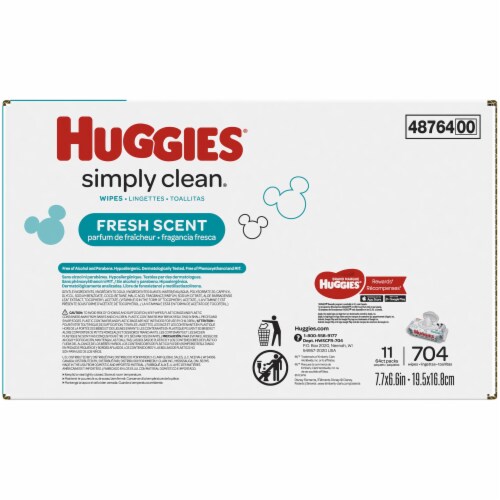 Huggies Simply Clean Fresh Scent Baby Wipes Flip-Top Packs, 3 pk / 64 ct -  Kroger