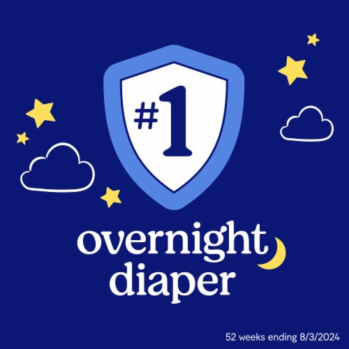 Huggies Overnites Nighttime Baby Diapers Size 6 (35+ lbs) Perspective: left