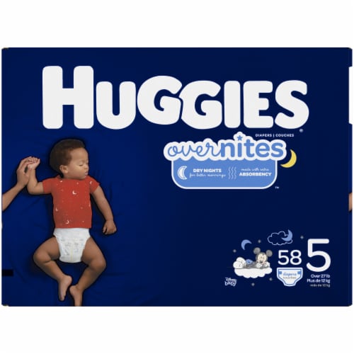 Huggies OverNites Baby Diapers, Size 3 (16-28 lbs), 66 count - Kroger