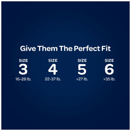 Huggies OverNites Baby Diapers, Size 6 (35+ lbs) Perspective: left