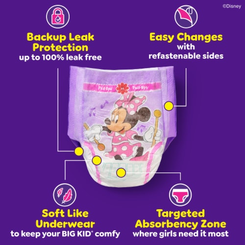 Pull-Ups Learning Designs Girls' Potty Training Pants 4T-5T (38-50 lbs) Perspective: left