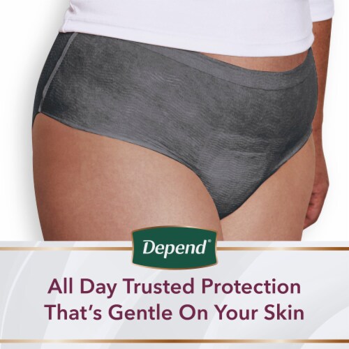 Depend Silhouette Incontinence Underwear Maximum Absorbency M Black Pink & Berry Perspective: left