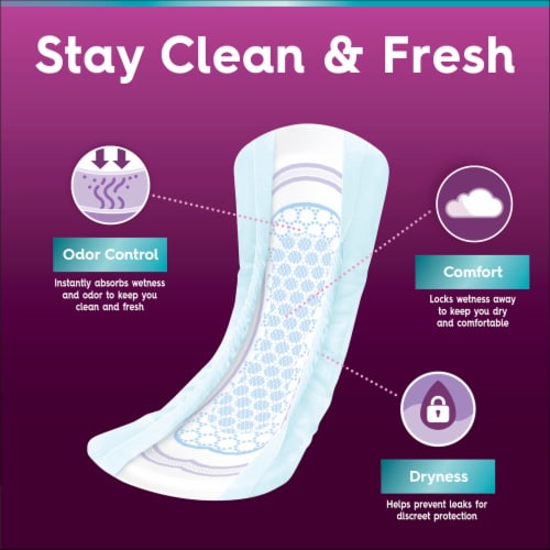 Poise Ultra Thin Ultimate Absorbency Incontinence Pads Perspective: left