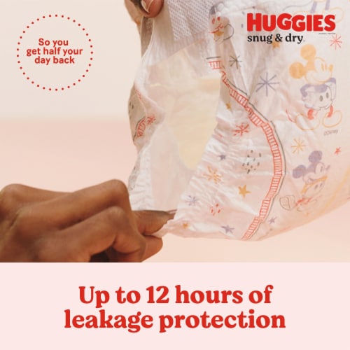 Huggies Snug & Dry Baby Diapers Size 6 (35+ lbs) Perspective: left
