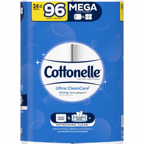 Cottonelle Ultra CleanCare Toilet Paper Perspective: left