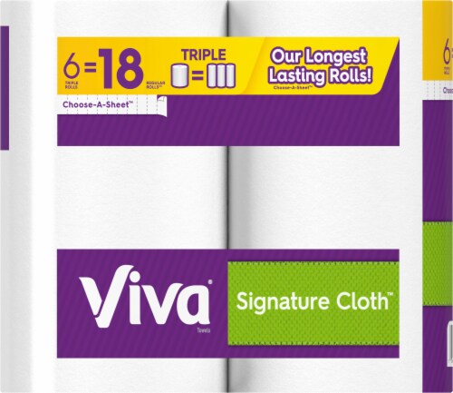 Viva® Triple Signature Cloth Paper Towels Perspective: left