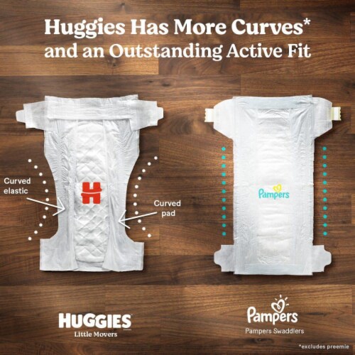 Huggies Little Movers Baby Diapers - Size 4 66 ct