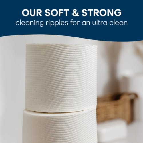 Cottonelle Ultra Clean Strong Mega Roll Toilet Paper Perspective: left