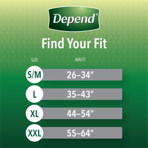 Depend® Male Max Absorbency S/M Fit-Flex® Incontinence Underwear Perspective: left