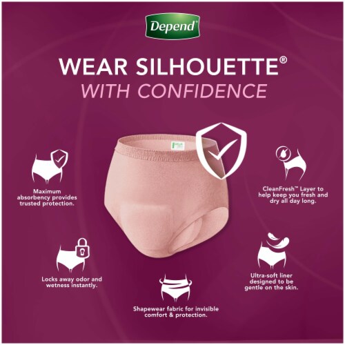 Depend® Silhuoette® Shapewear Women's Incontinence Underwear Perspective: left