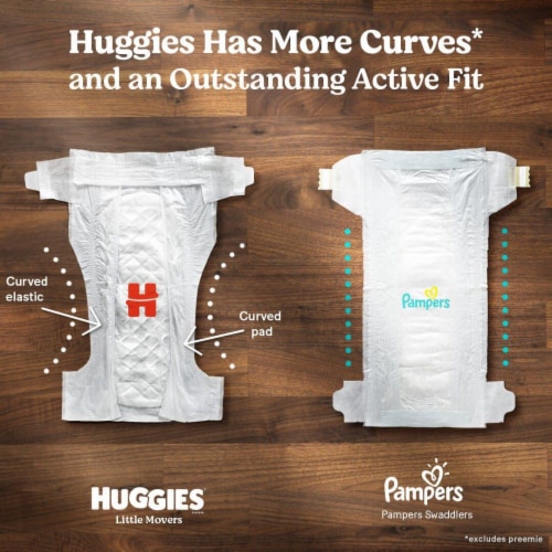 Huggies Little Movers Baby Diapers, Size 7 (41+ lbs), 80 count - Kroger