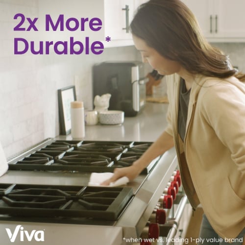 Viva Signature Cloth Choose-A-Sheet Paper Towels Double Rolls Perspective: left