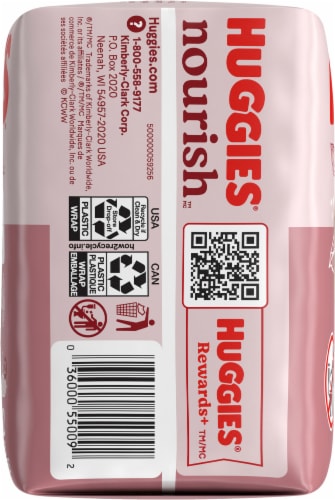 Huggies® Nourish™ Baby Wipes Perspective: left