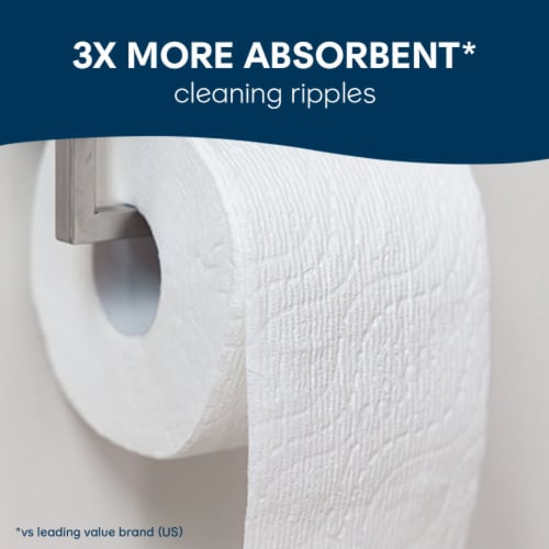 Cottonelle Ultra Comfort Toilet Paper Mega Roll Perspective: left