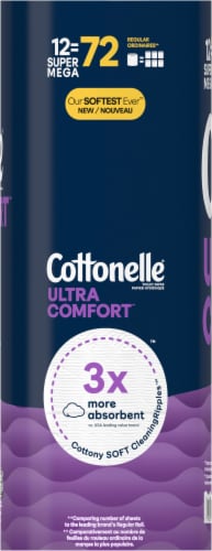 Cottonelle® Ultraclean Mega Roll Bath Tissue Perspective: left