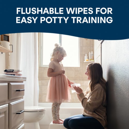 Cottonelle Fragrance Free Flushable Wet Wipes Perspective: left