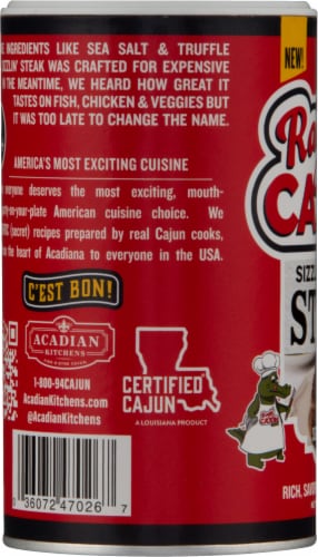 Ragin' Cajun™ Sizzlin' Steak Seasoning Perspective: left