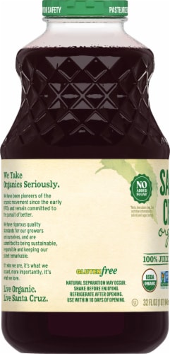 Santa Cruz Organic® Cranberry Grape Juice Perspective: left