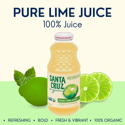Santa Cruz Organic Lime Juice Perspective: left