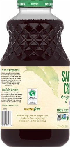 Santa Cruz Organic Concord Grape Juice Beverage Perspective: left