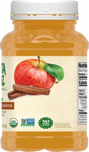 Santa Cruz Organic Cinnamon Apple Sauce Perspective: left
